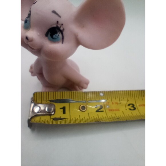 Vintage Brinns Pink Mouse Figurine Japan Pittsburg Pennsylvania Porcelain Bisque - Picture 7 of 8